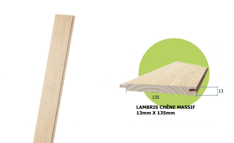 lambris en chêne massif - Finso - bois