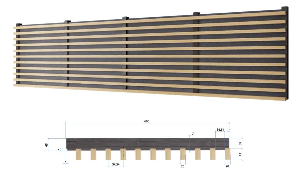 panneaux acoustique en bois - module Alpha - Finso