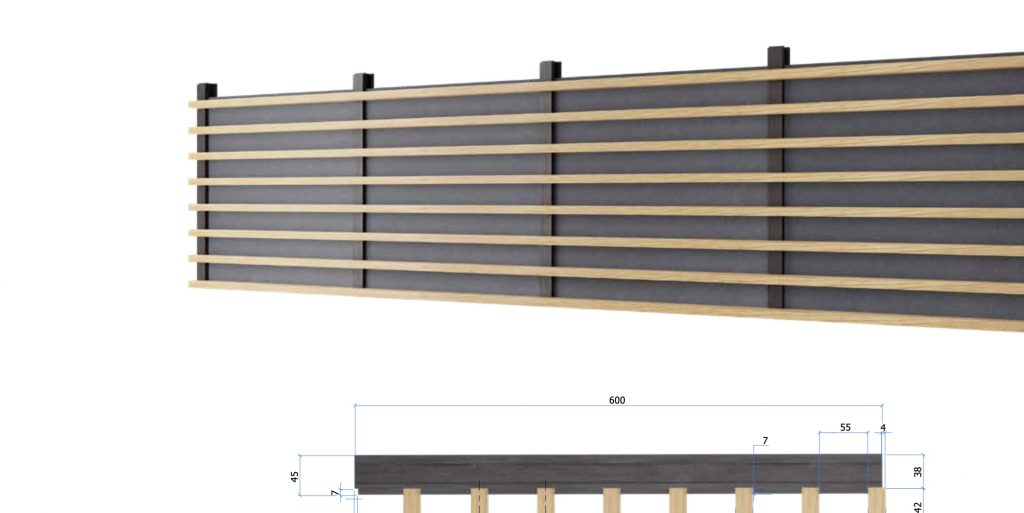 panneaux acoustique en bois - module Bravo - Finso
