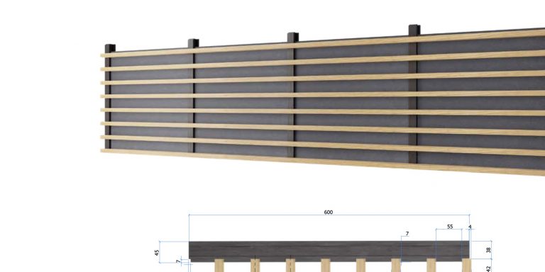 panneaux acoustique en bois - module Bravo - Finso