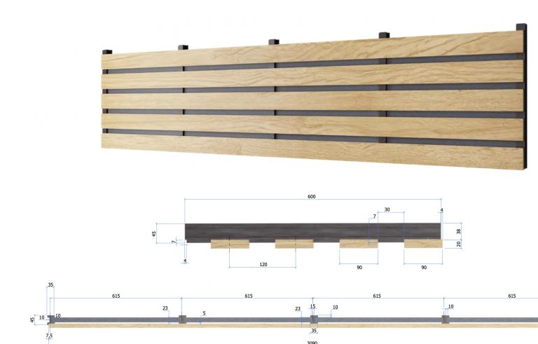 panneaux acoustique en bois - module Echo - Finso